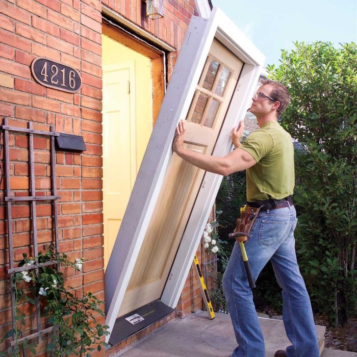 Replace prehung repairs installing replacing hung handyman familyhandyman siding Replace prehung repairs installing replacing hung handyman familyhandyman siding