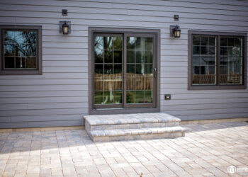 Aged Pewter James Hardie siding - 6'' exp. Cedarmill Finish ...